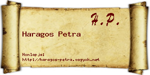 Haragos Petra névjegykártya